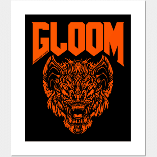 Orange Plant & Doom Bat Posters and Art